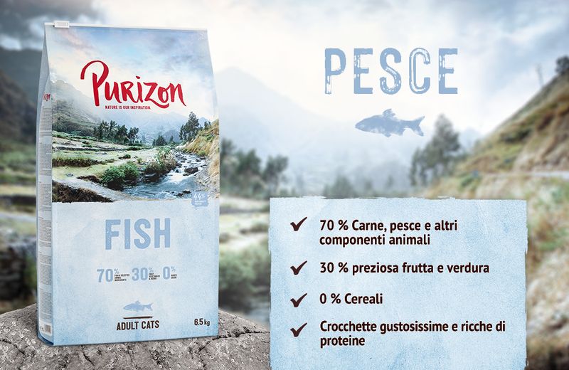 Bitiba Purizon Adult Cat Pesce - senza cereali Negozio