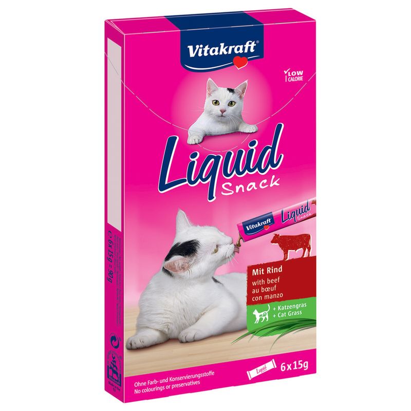Bitiba Vitakraft Cat Liquid-Snack Manzo + Inulina Italia