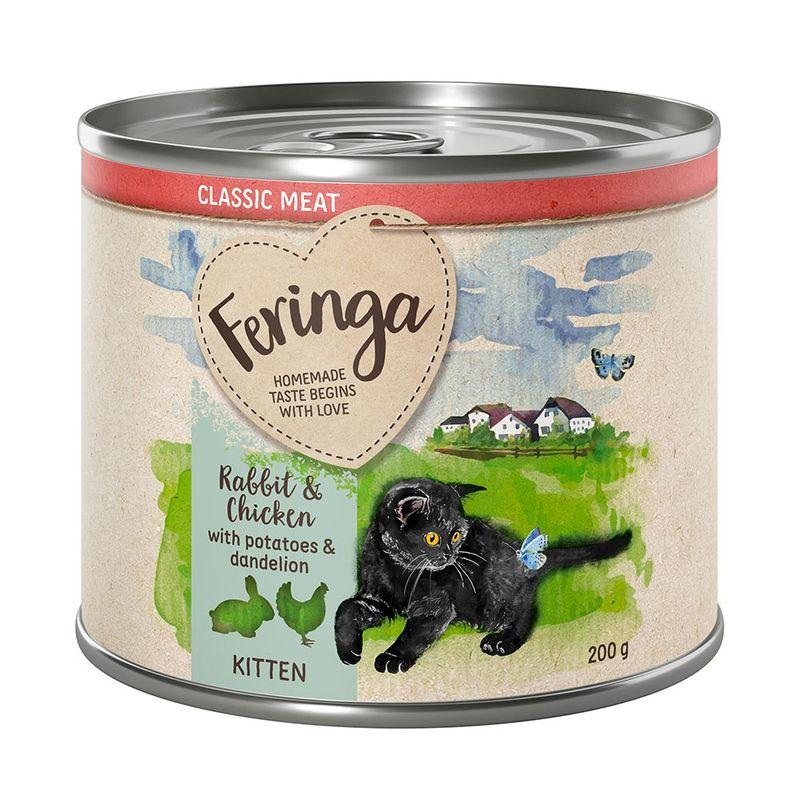 Bitiba Feringa Classic Meat Kitten 24 x 200 g Alimento umido per gattini Pezzi Unici