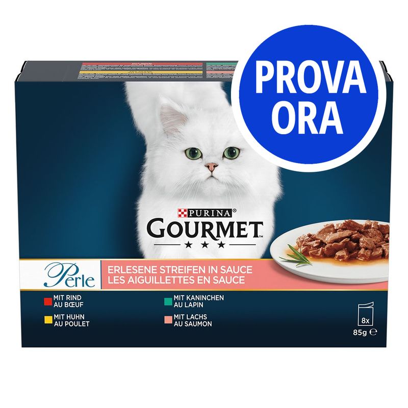 Bitiba Provalo Gourmet Perle 8 x 85 g Alimento umido per gatti
