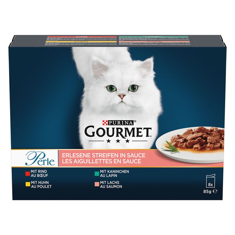 Bitiba Provalo Gourmet Perle 8 x 85 g Alimento umido per gatti Vendita Calda