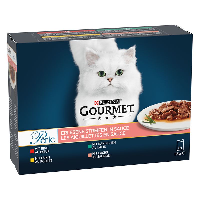 Bitiba Provalo Gourmet Perle 8 x 85 g Alimento umido per gatti Vendita Calda