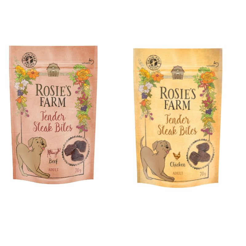 Bitiba Provalo Set misto Rosie's Farm Snacks "Mini Steak Bites" Flash Sale