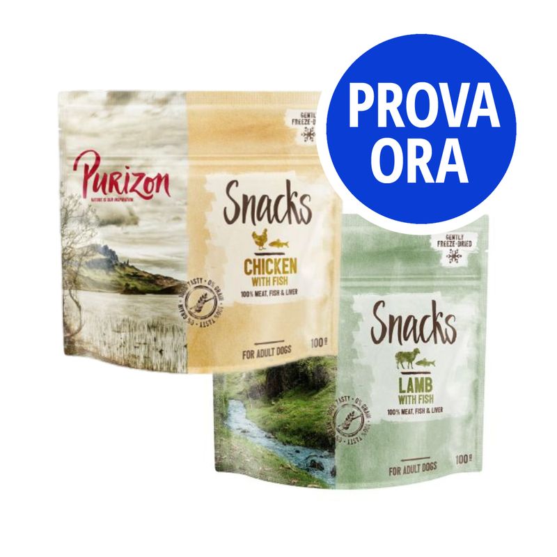 Bitiba Provalo Set misto Purizon Snack per cani - senza cereali 2 x 100 g