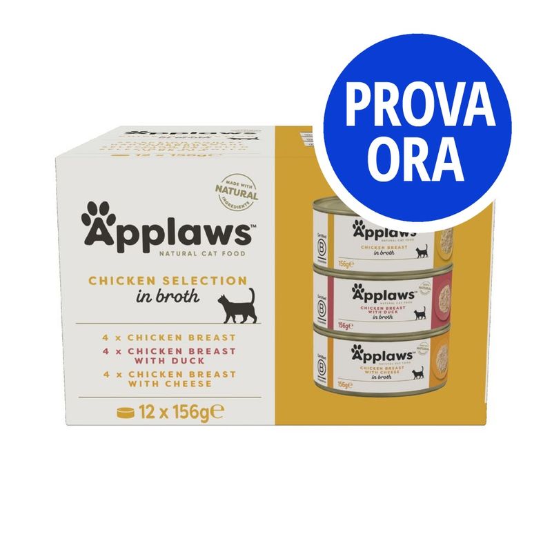 Bitiba Provalo Applaws Lattine in Brodo Alimento umido per gatti Offerte stagionali