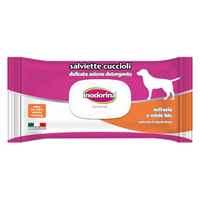 Bitiba Salviette Inodorina per cuccioli con Eufrasia e Miele bio