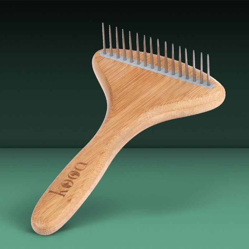 Bitiba kooa Pettine a rastrello in bambù con denti rotanti Consegna Veloce