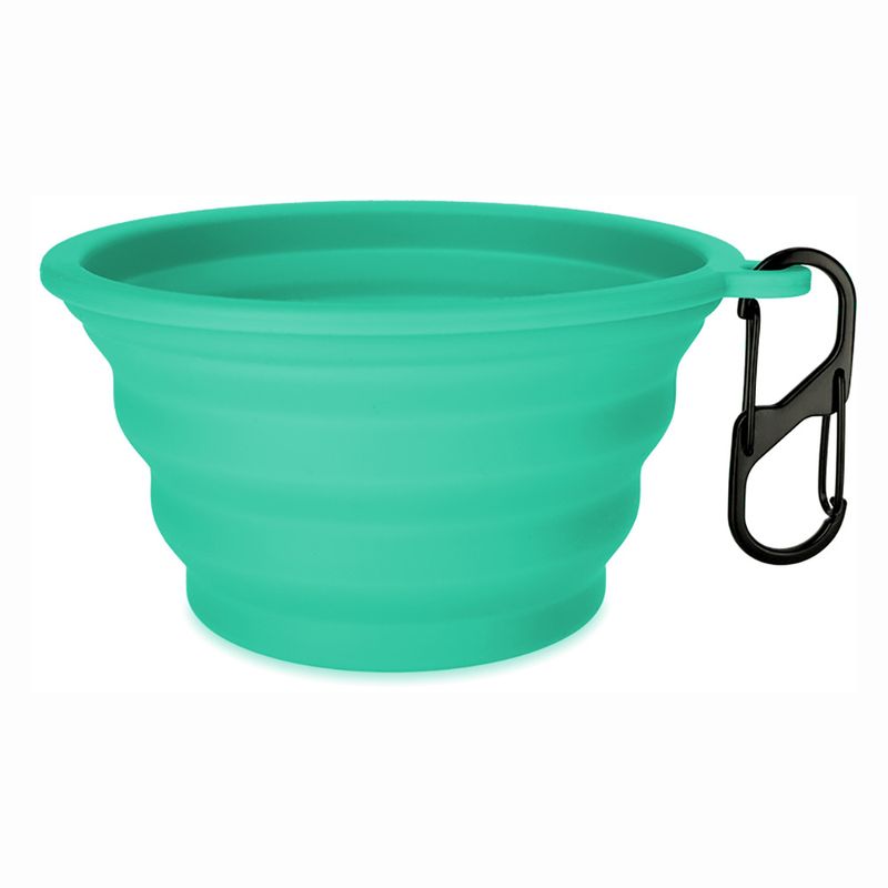 Bitiba Ciotola da viaggio TIAKI in silicone turchese Comprare a buon mercato