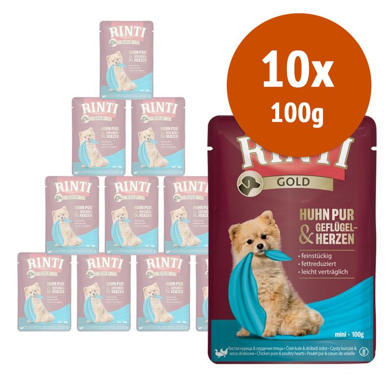 Bitiba RINTI Gold 10 x 100 g Alimento umido per cani