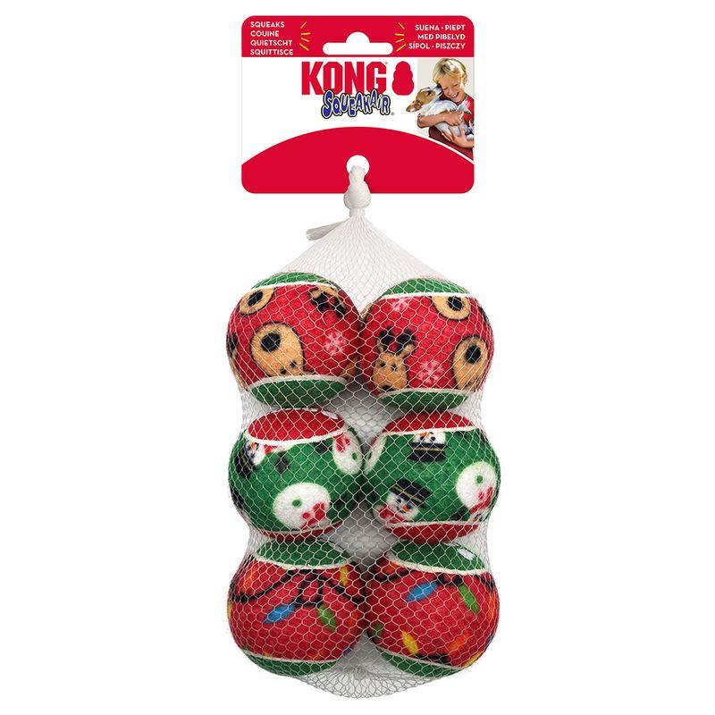 Bitiba KONG Palline Holiday SqueakAir 6 pezzi