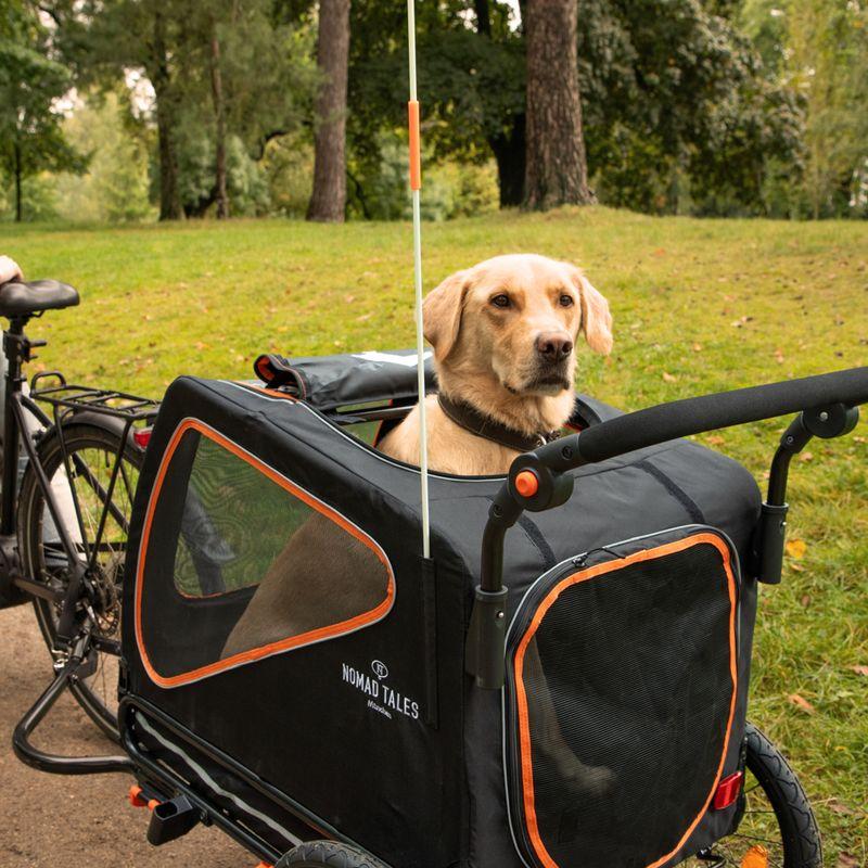 Bitiba Rimorchio per bici Nomad Tales Spirit ebony / tangerine per cane Grandi sconti