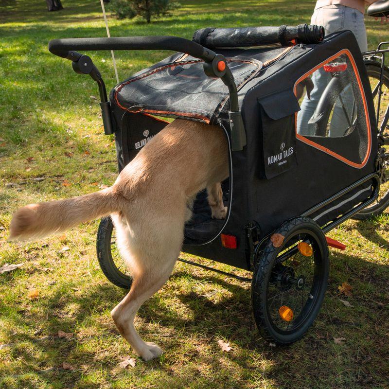 Bitiba Rimorchio per bici Nomad Tales Spirit ebony / tangerine per cane Grandi sconti