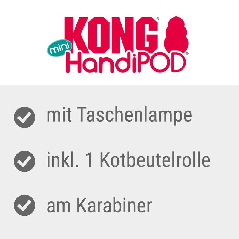 Bitiba KONG HandiPOD Mini Dispenser di sacchetti igienici & Torcia Liquidazione