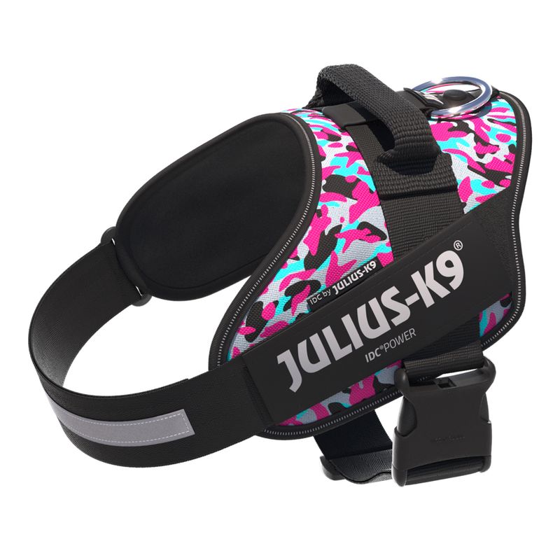 Bitiba Pettorina JULIUS-K9 IDC® Powerharness rosa e grigio
