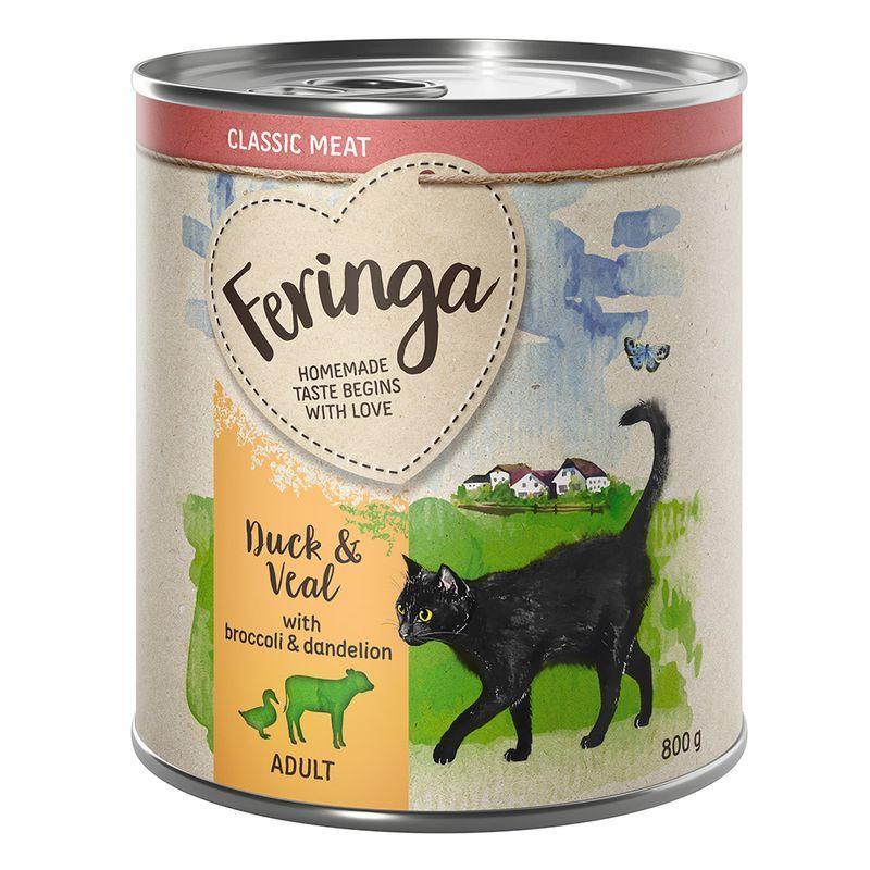 Bitiba Fai scorta Feringa Classic Meat 24 x 800 g Alimento umido per gatti Sostegno trimestrale