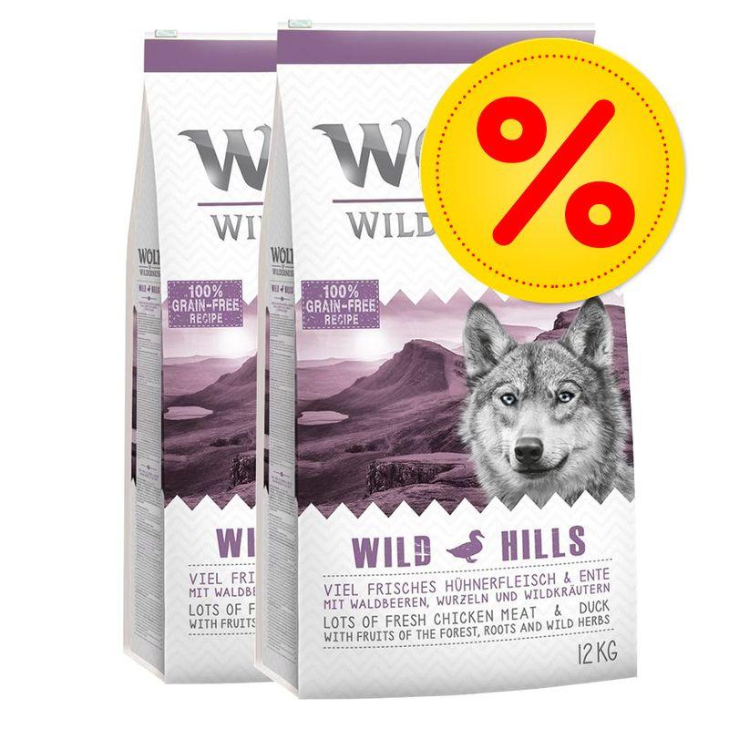 Bitiba Multipack 2 x 12 kg Wolf of Wilderness Crocchette per cane Esporta salva