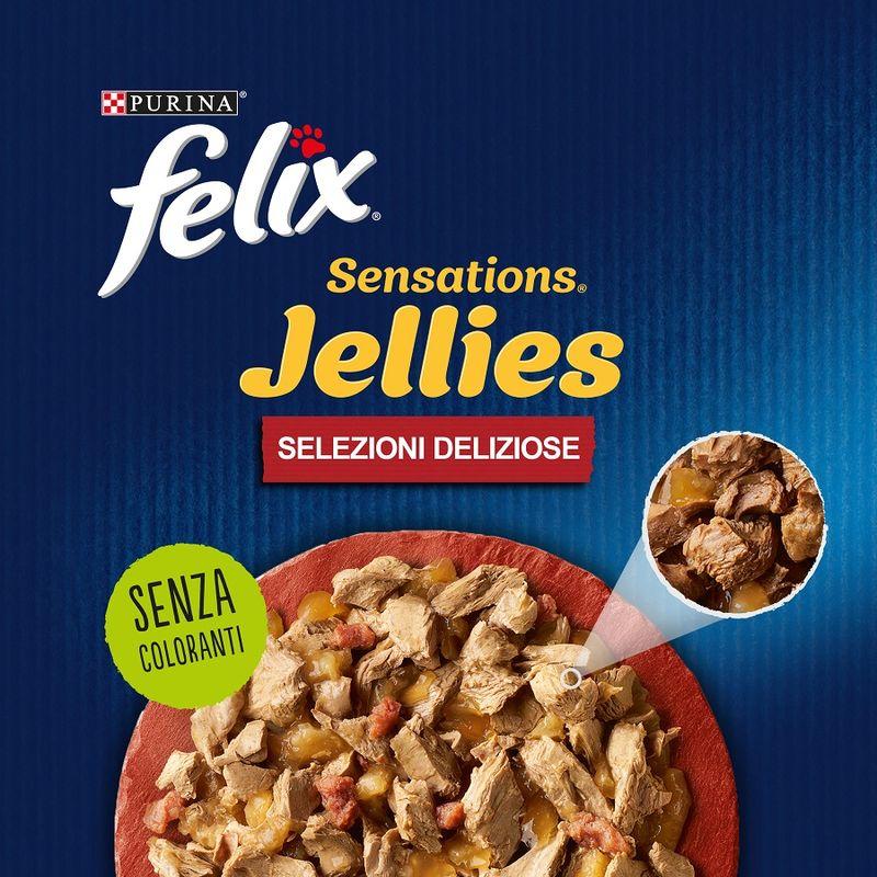 Bitiba Maxi formato: 120 x 85 g Felix Sensations in Gelatina umido per gatti Sconti questo mese