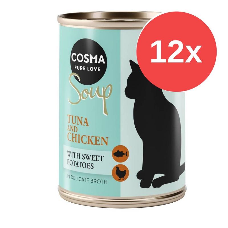Bitiba Fai scorta Cosma Soup 12 x 100 g Alimento umido per gatti