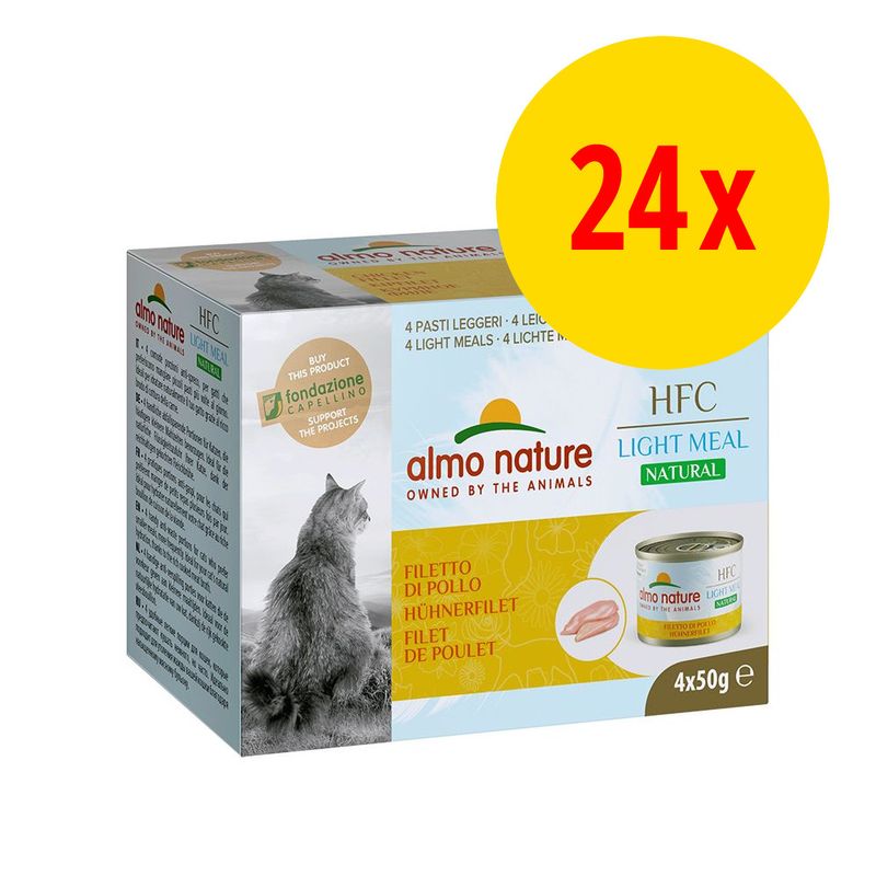 Bitiba Almo Nature HFC Natural Light 24 x 50 g Alimento umido gatti Italia