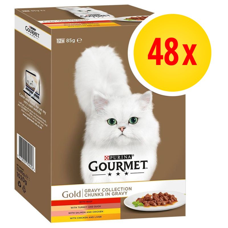 Bitiba Fai scorta Gourmet Gold Pacco misto 48 x 85 g