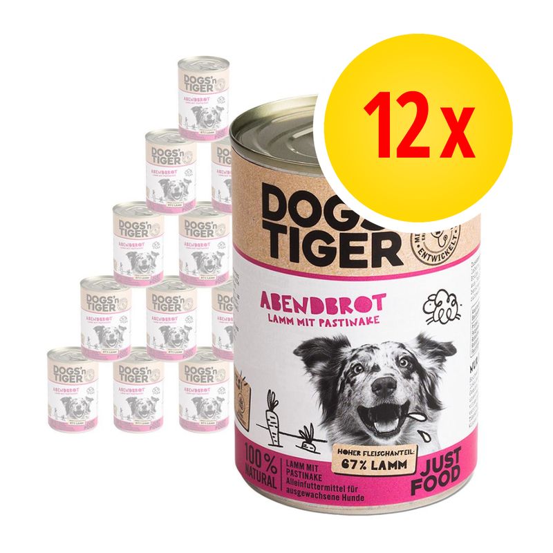 Bitiba Fai scorta Dogs'n Tiger Adult 12 x 400 g umido cane