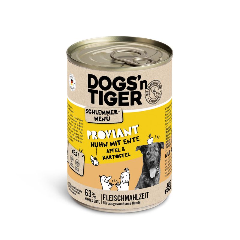 Bitiba Dogs'n Tiger Menù Gourmet 12 x 400 g Umido per cane Qualità Garantita