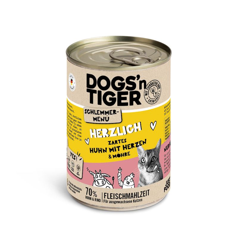 Bitiba Dogs'n Tiger Menù Gourmet 12 x 400 g Umido per gatto Consegna Veloce