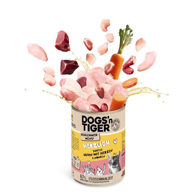 Bitiba Dogs'n Tiger Menù Gourmet 12 x 400 g Umido per gatto Consegna Veloce