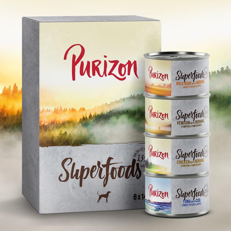 Bitiba Purizon Superfoods 24 x 140 g Umido per cane Sottocosto