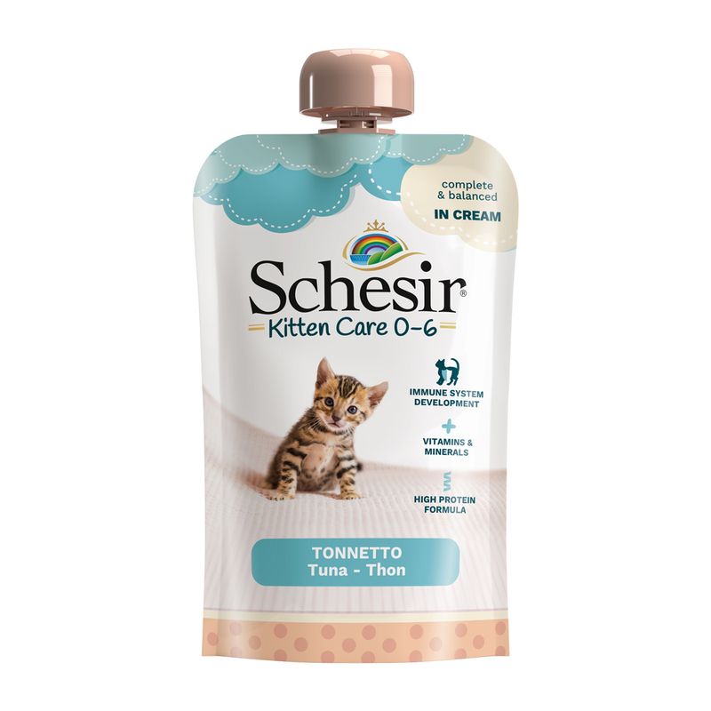 Bitiba Schesir Kitten in crema 20 x 150 g Umido per gatto Convenienza