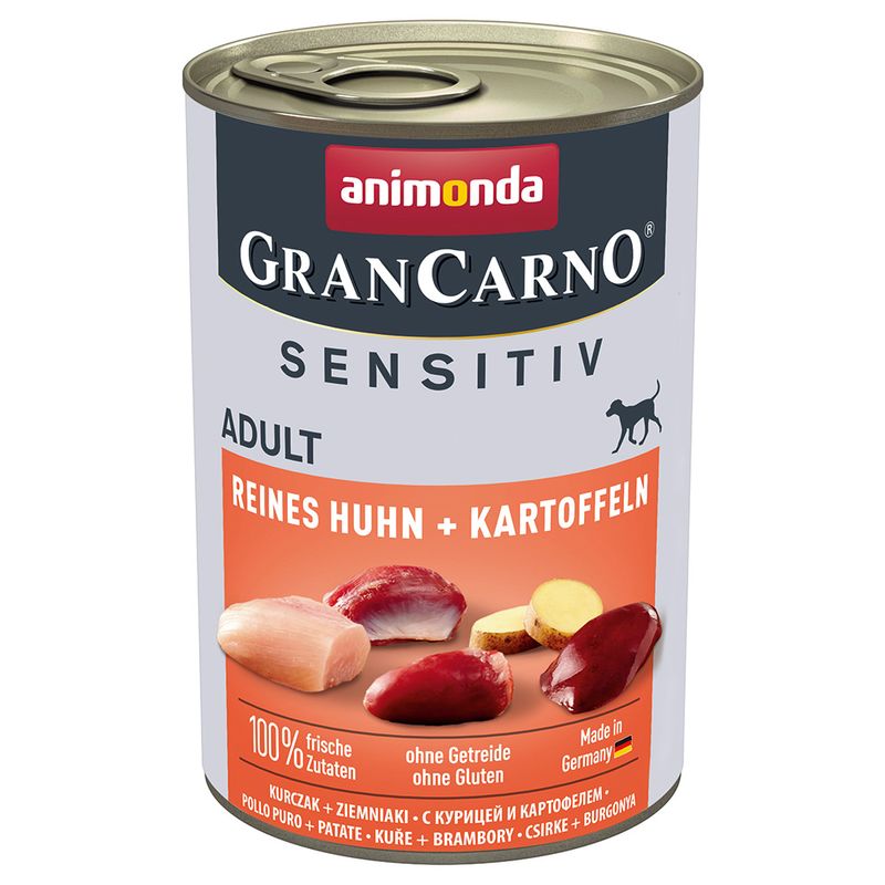 Bitiba animonda GranCarno Adult Sensitive 24 x 400 g umido per cane Novità