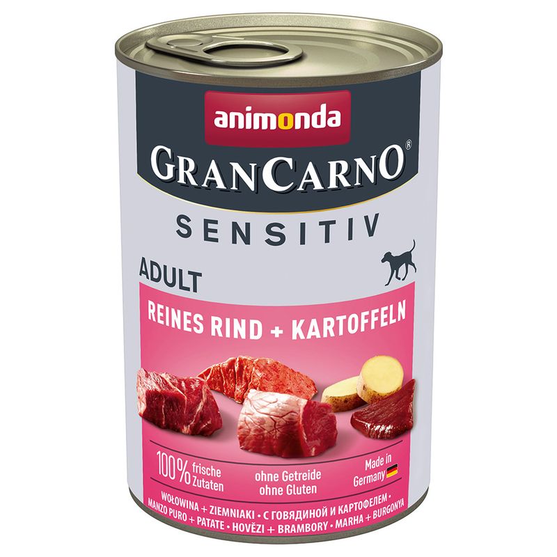 Bitiba animonda GranCarno Adult Sensitive 24 x 400 g umido per cane Novità
