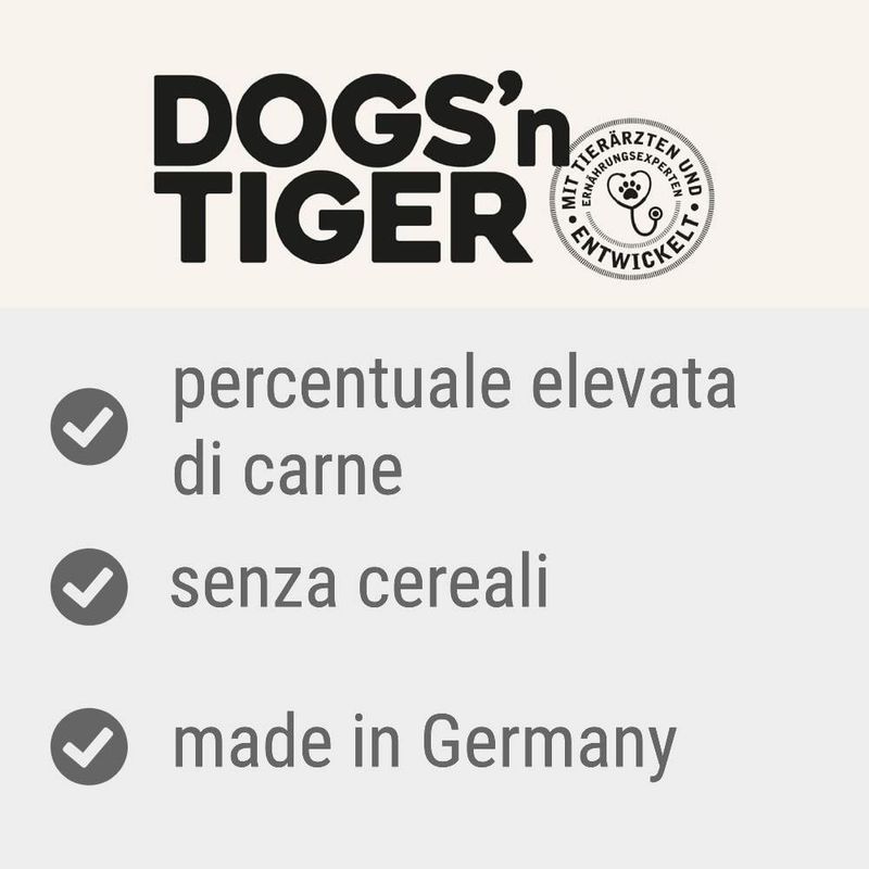 Bitiba Dogs'n Tiger Menù Gourmet 12 x 800 g Umido per cane Economico