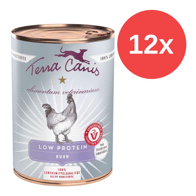 Bitiba Fai scorta Terra Canis Alimentum Veterinarium Low Protein 12 x 400 g