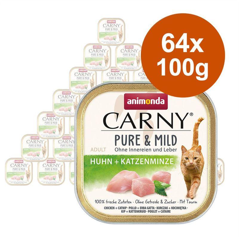 Bitiba animonda Carny Adult Pure & Mild 64 x 100 g Umido per gatto