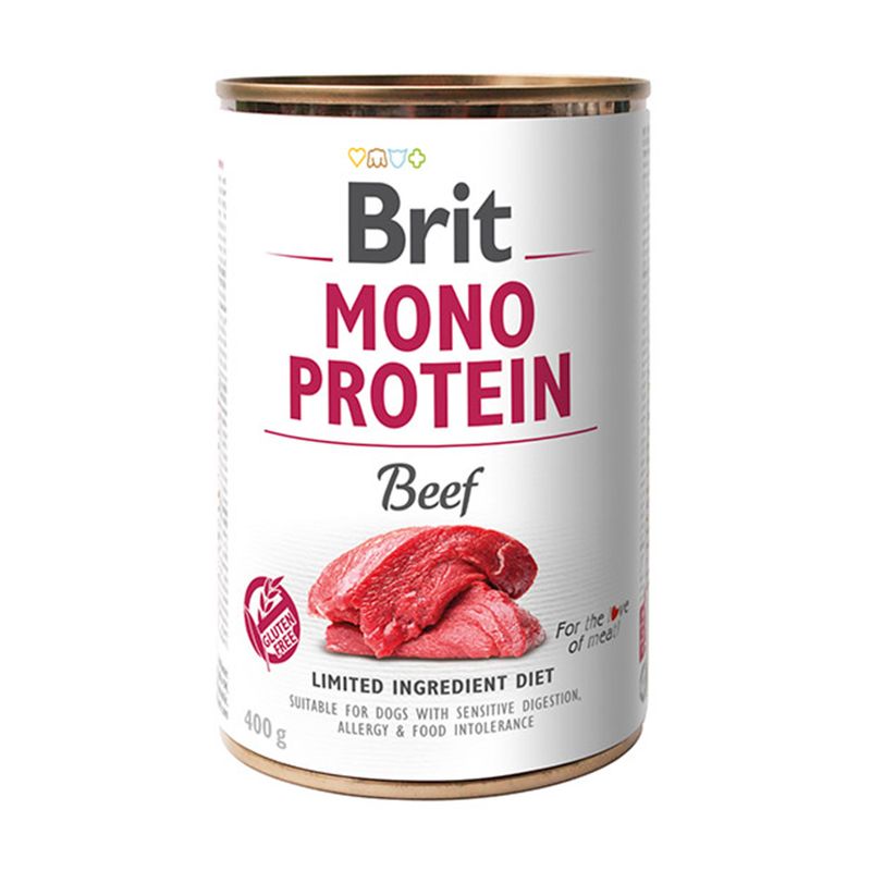 Bitiba Fai scorta Brit Mono Protein 12 x 400 g umido per cane Nuova