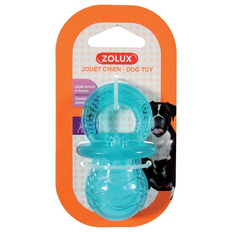 Bitiba Gioco per cani Zolux Ciuccio Pop blu Ritorno libero