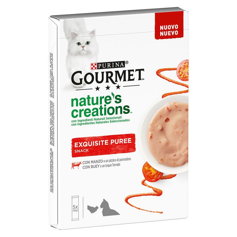Bitiba Gourmet Nature's Creations Exquisite Puree Snack 5 x 10 g Only for today
