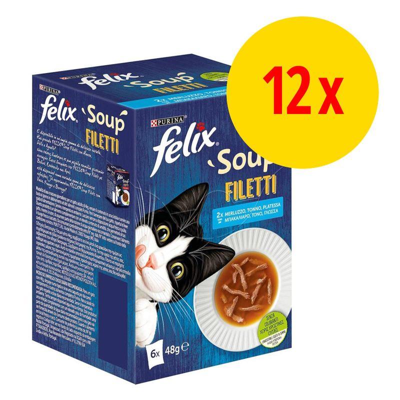Bitiba Felix Soup Filetti 12 x 48 g Alimento umido per gatti