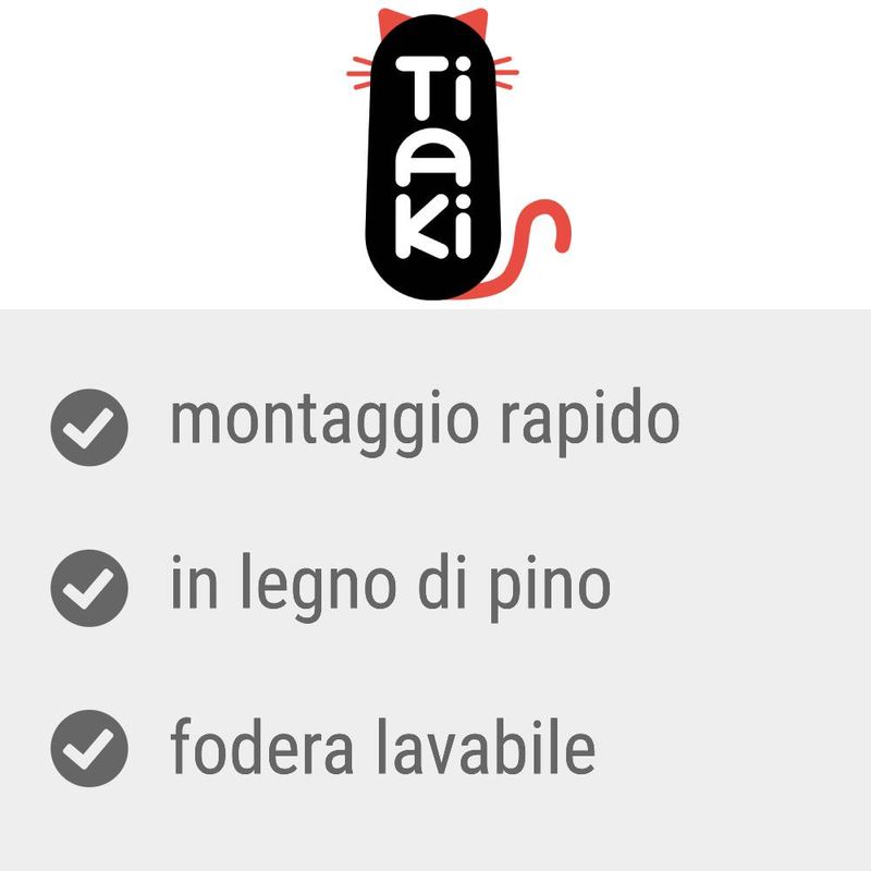 Bitiba Letto per gatti TIAKI Stripes 50% di sconto per tempo limitato
