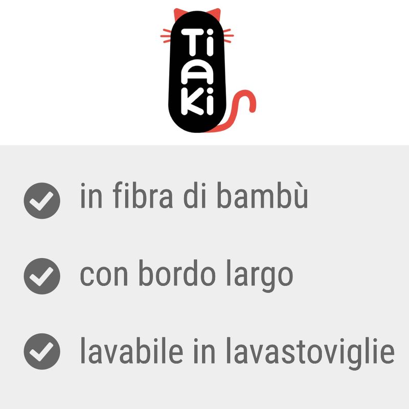 Bitiba Ciotola in bambù per gatti TIAKI In Linea